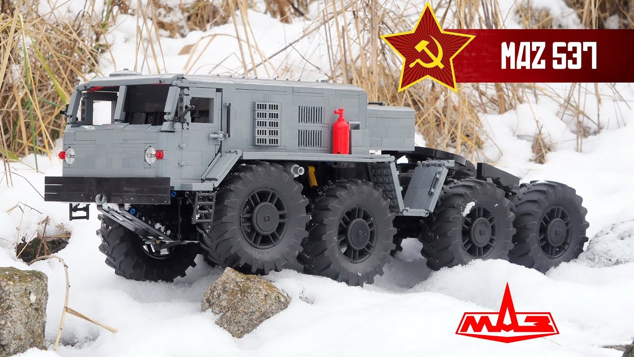 Lego MAZ 537 ver. 2 - Soviet Military Truck 8x8 (2021)