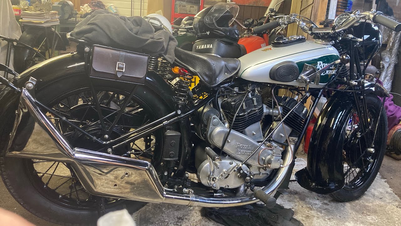 Royal Enfield Model K. V twin 1935