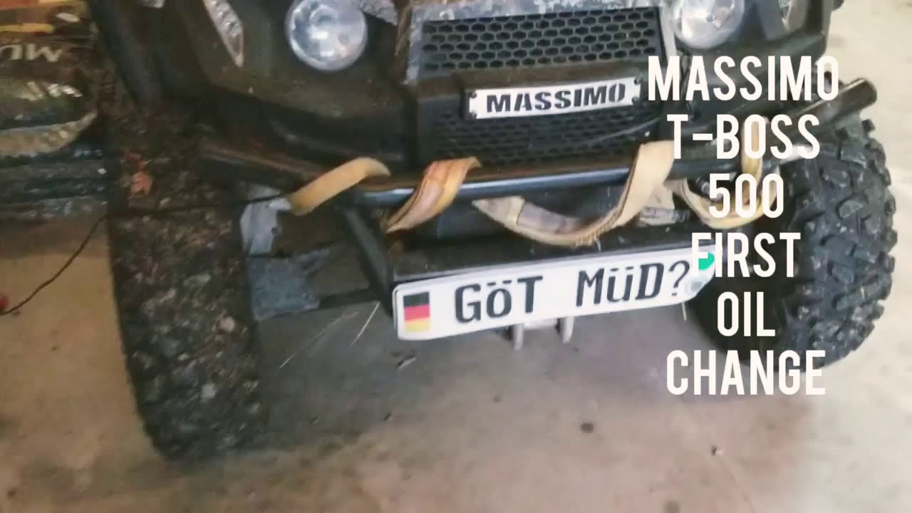 Massimo T-Boss First Oil Change (Not Instructional)