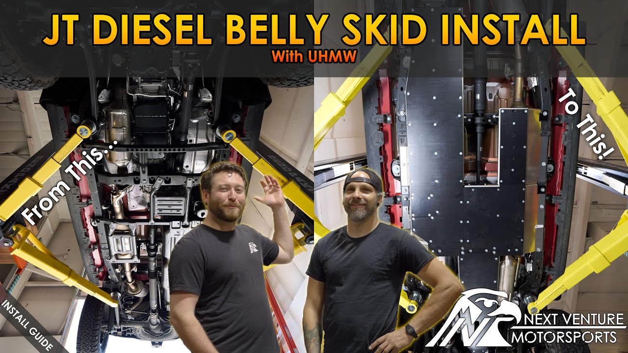 JT Diesel Belly Skid Install Guide (Aluminum+UHMW Skids for EcoDiesel Gladiator)