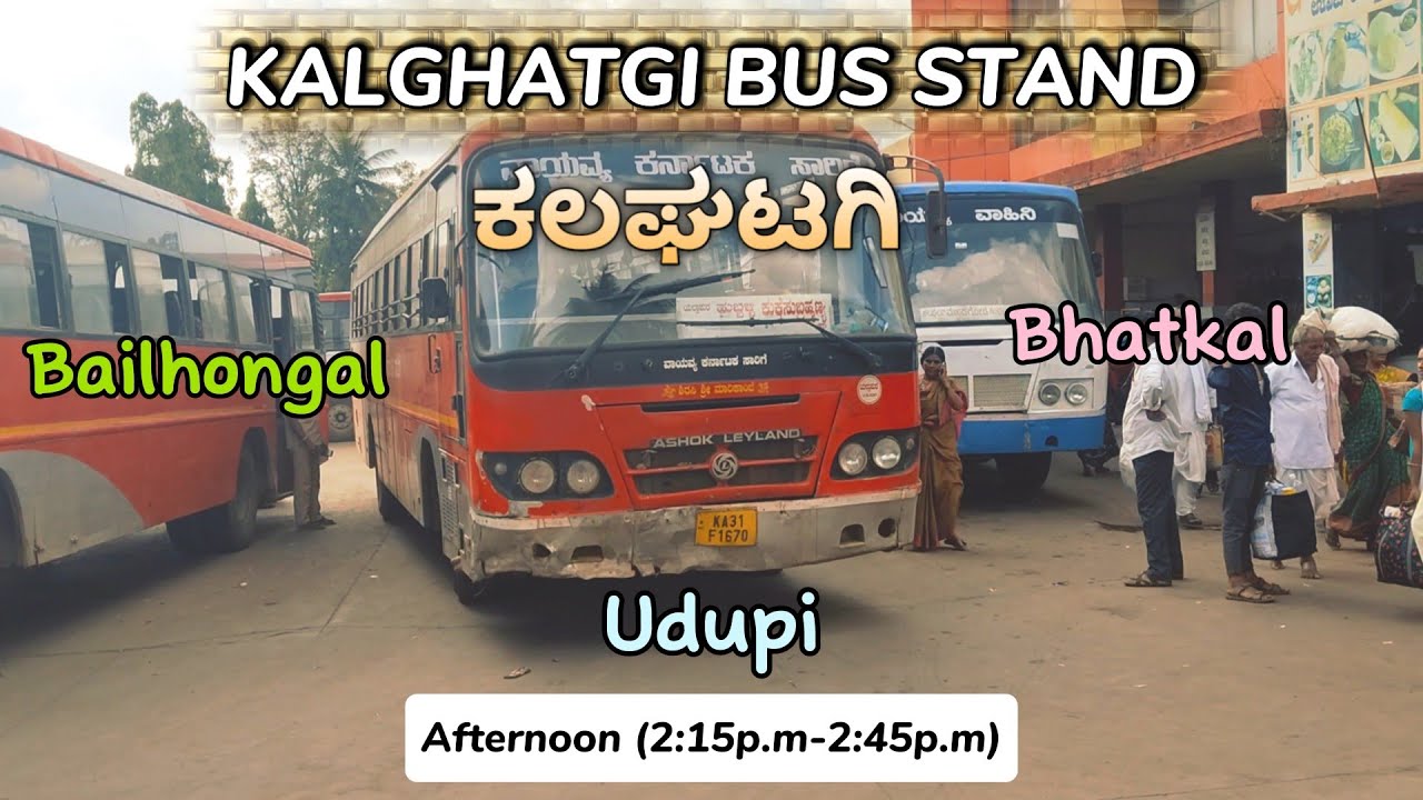 Kalghatgi Bus Stand....#vlog ...#TravelSd8 #yellapur #hubli #viral #ksrtc #kkrtc #bus 