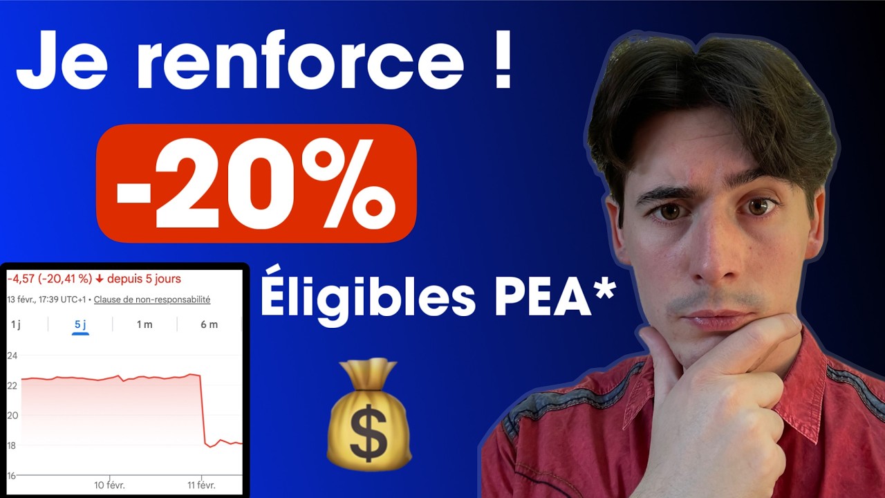 -20% sur cette action PEA… j’en rachète