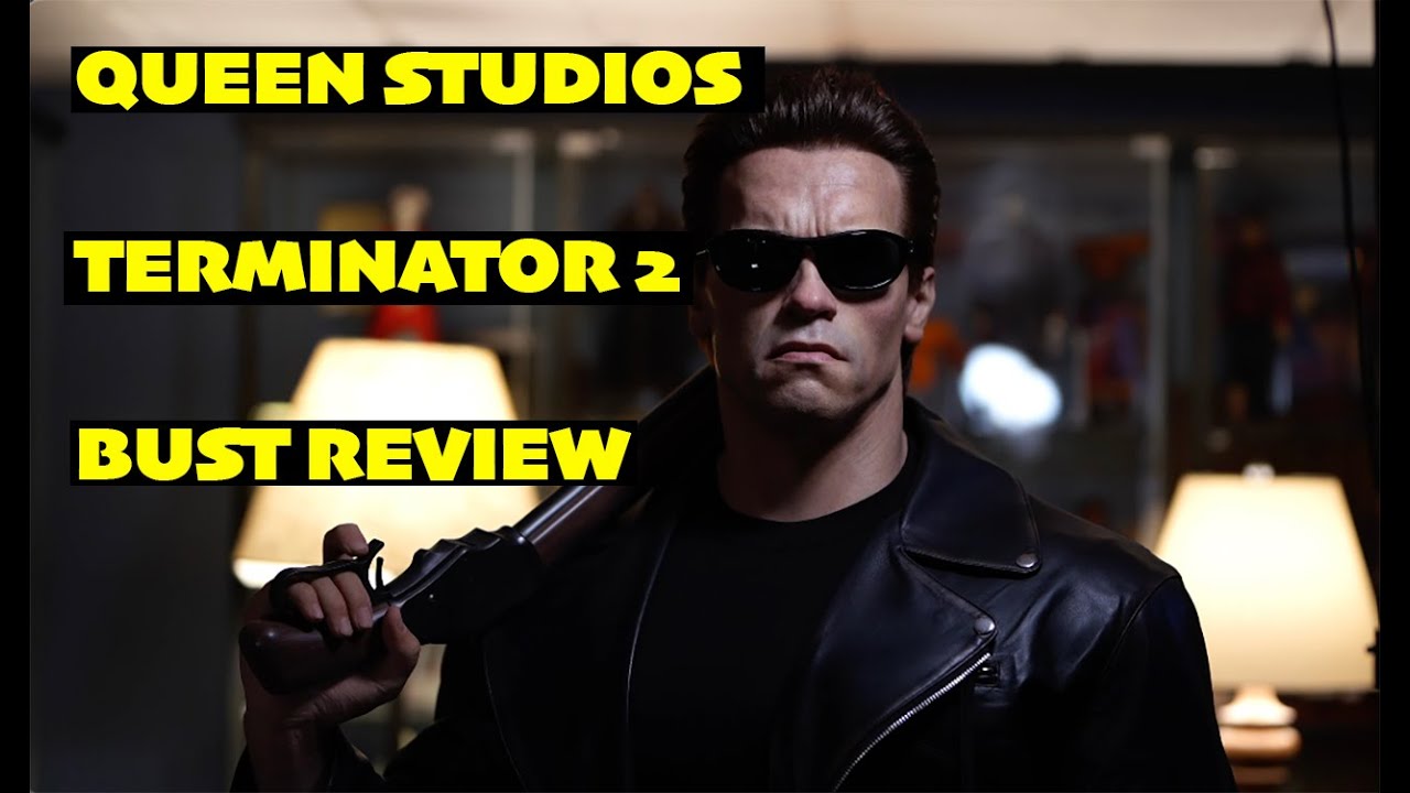 Queen Studios: Terminator 2 T-800 Life Size Silicone Bust [4K, Arnold Schwarzenegger]