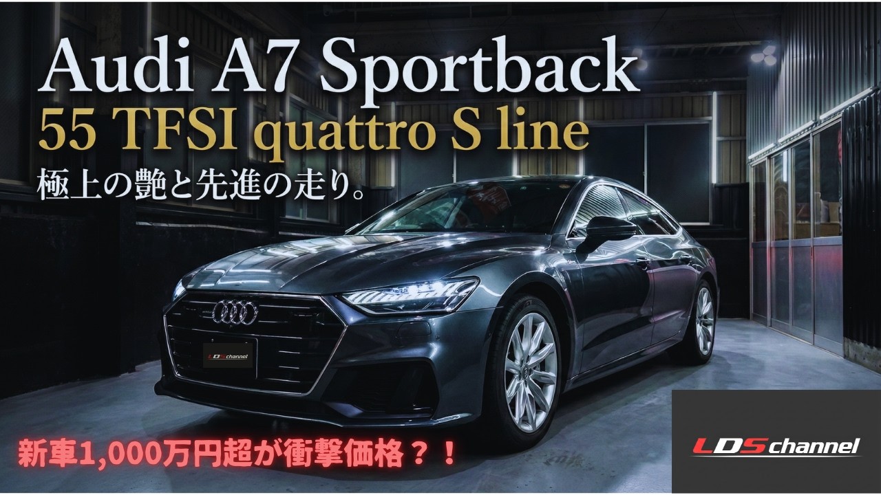 【衝撃価格】新型プリウスより安い!? 1,000万超えのAudi A7が現行モデルで???万円。価格設定を間違えました…【在庫車紹介】