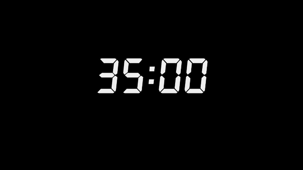35 Minute Focus Countdown for ADHD | No Distractions | White Noise