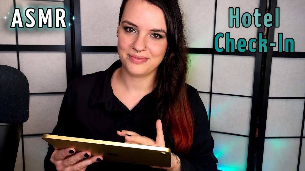 ASMR Hotel Check-In 🏨 | Beruhigendes Tastatur Tippen & Fl&uuml;stern | Roleplay Deutsch