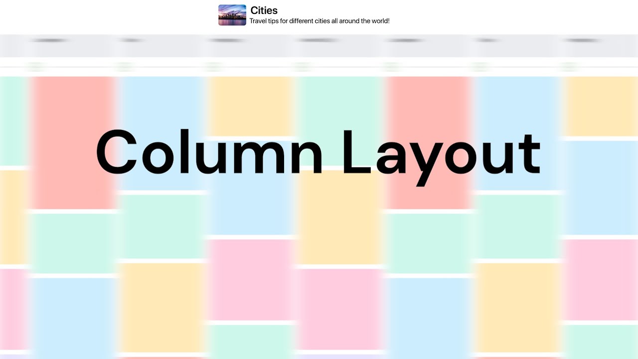 Introducing Column Layout