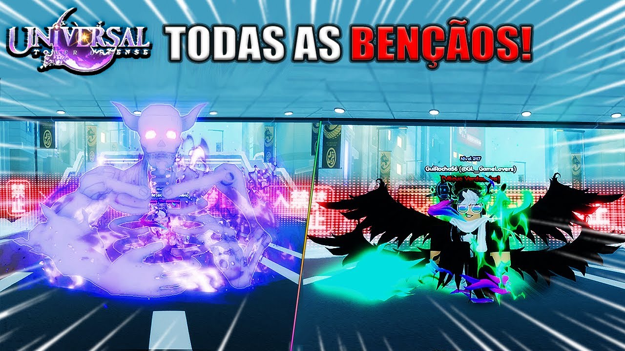 Mostrando TODAS as BENÇÃOS do Universal Tower Defense do Roblox | #roblox #utd
