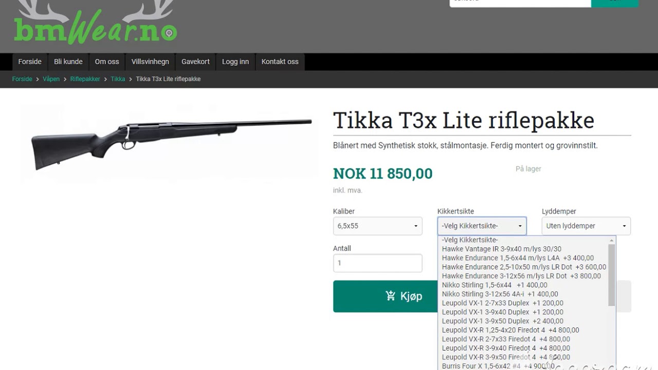 Riflepakke   Hvordan bygge i v&aring;r nettbutikk.