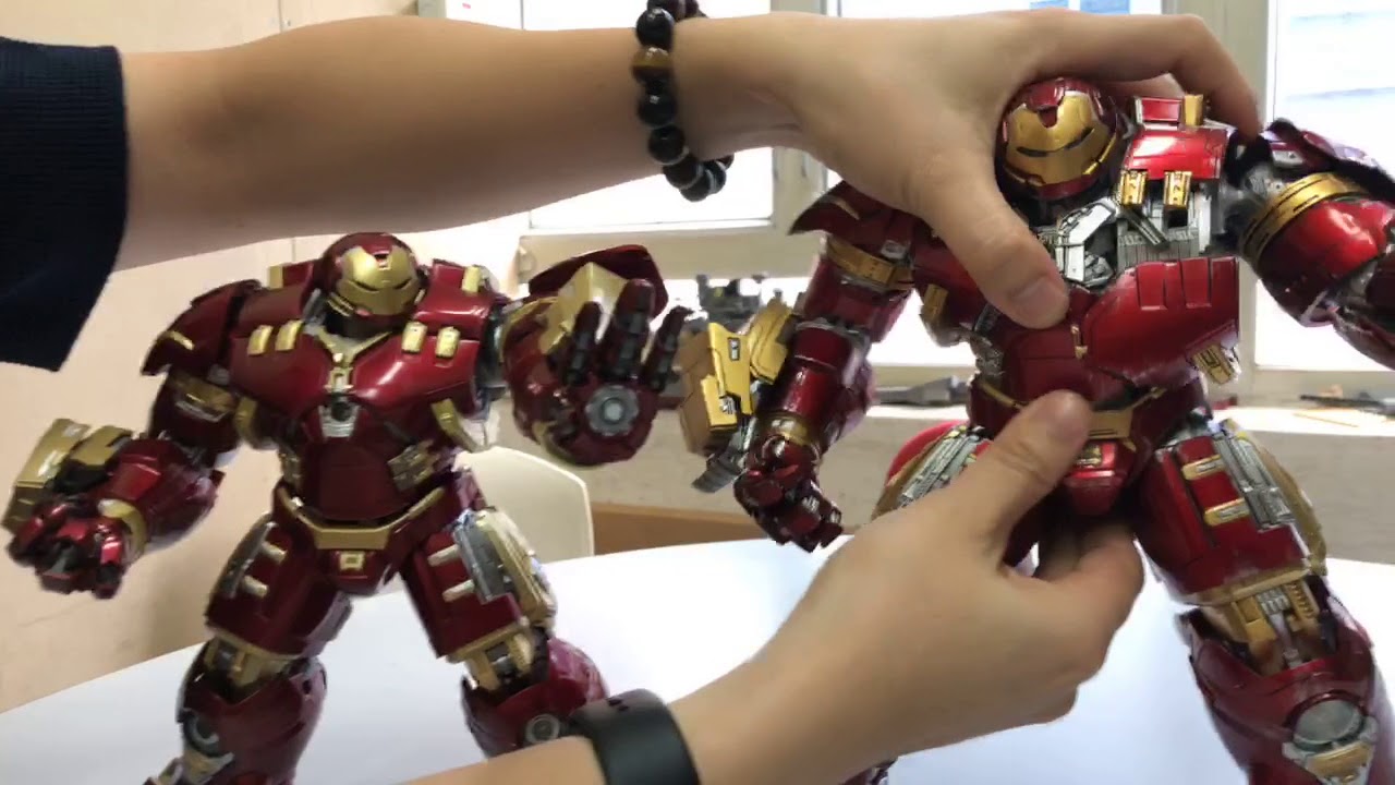 TOYSTV [玩具前線] 1/12 Hulkbuster Comparison Comicave Studios vs Bandai