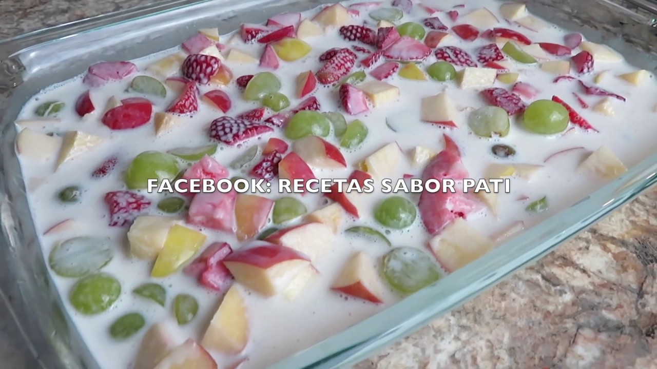 POSTRE DE FRUTAS FRESCAS RAPIDO Y SABROSO