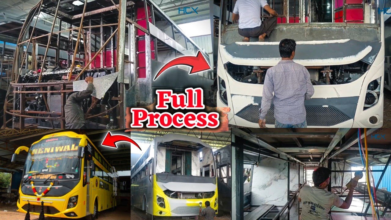 Watch how luxury buses are built for export – worldwide coach manufacturing process /- How to-xy