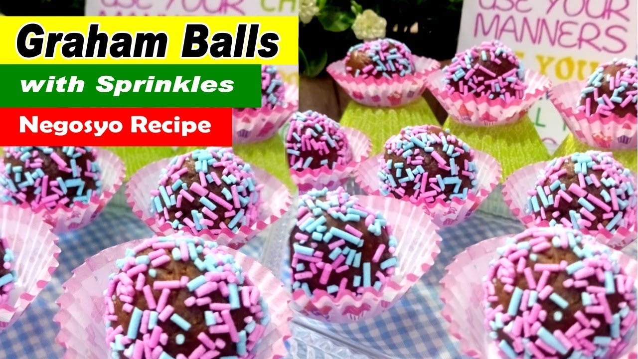 Graham Balls Recipe with Sprinkles | How to make Graham Balls | Negosyo Recipe