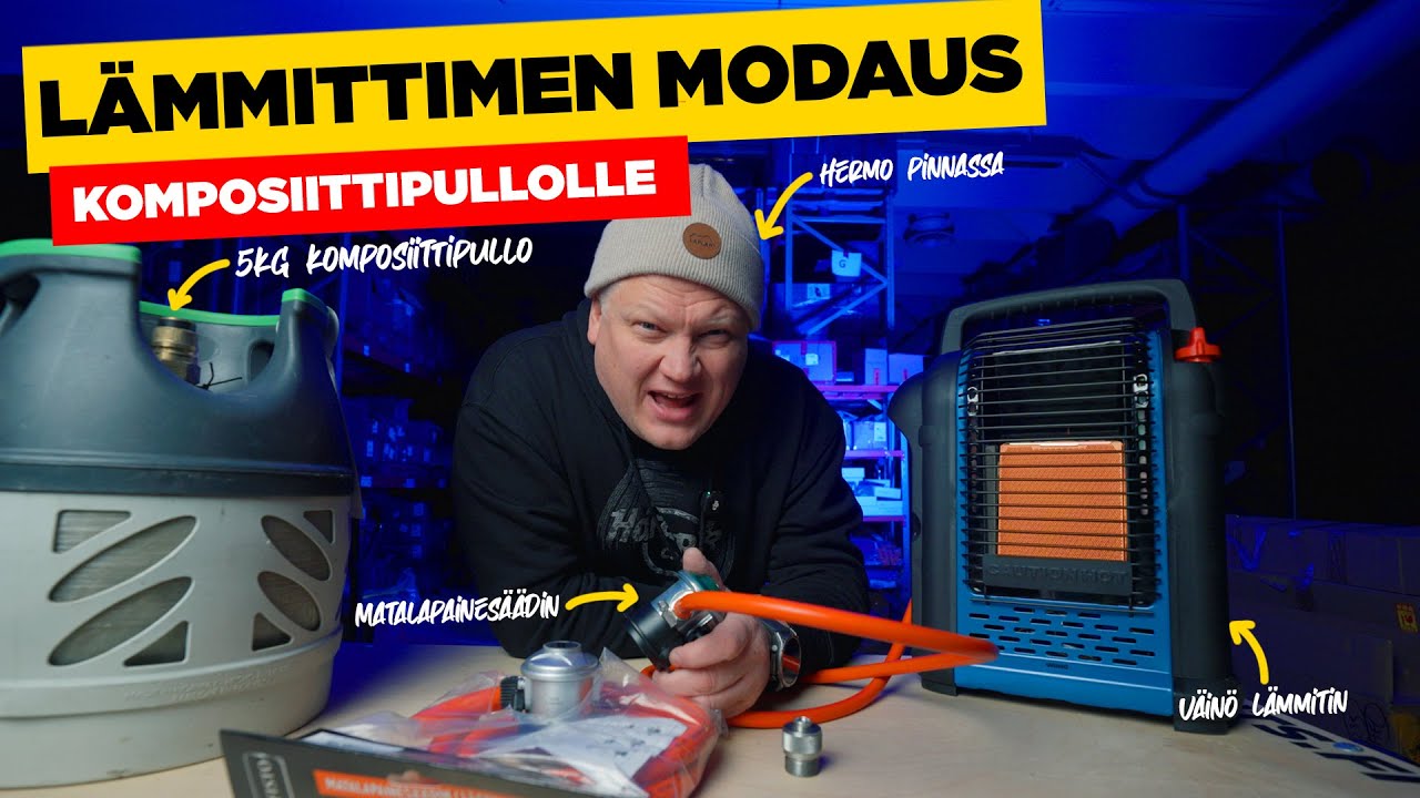 Hermoja raastava Väinö kaasulämmittimen modaus | Vlog³