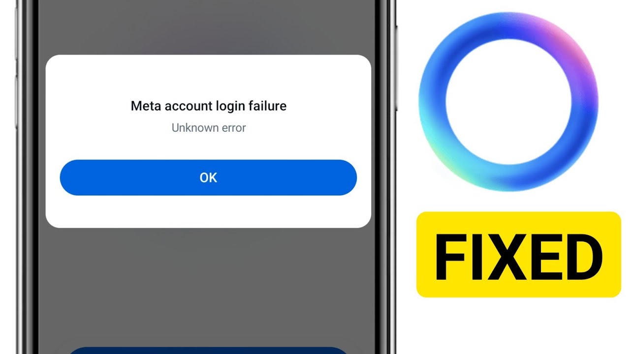 Meta account login failure Problem in Meta Ai App || Fix Meta account login failure