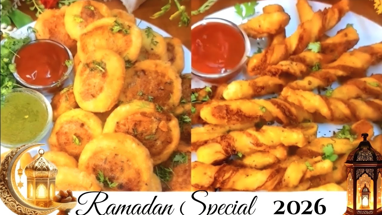 Ramadan Special Crispy Potato Pinwheel Samosa and Sticks Snacks Recipe||Super Crispy and Easy try it
