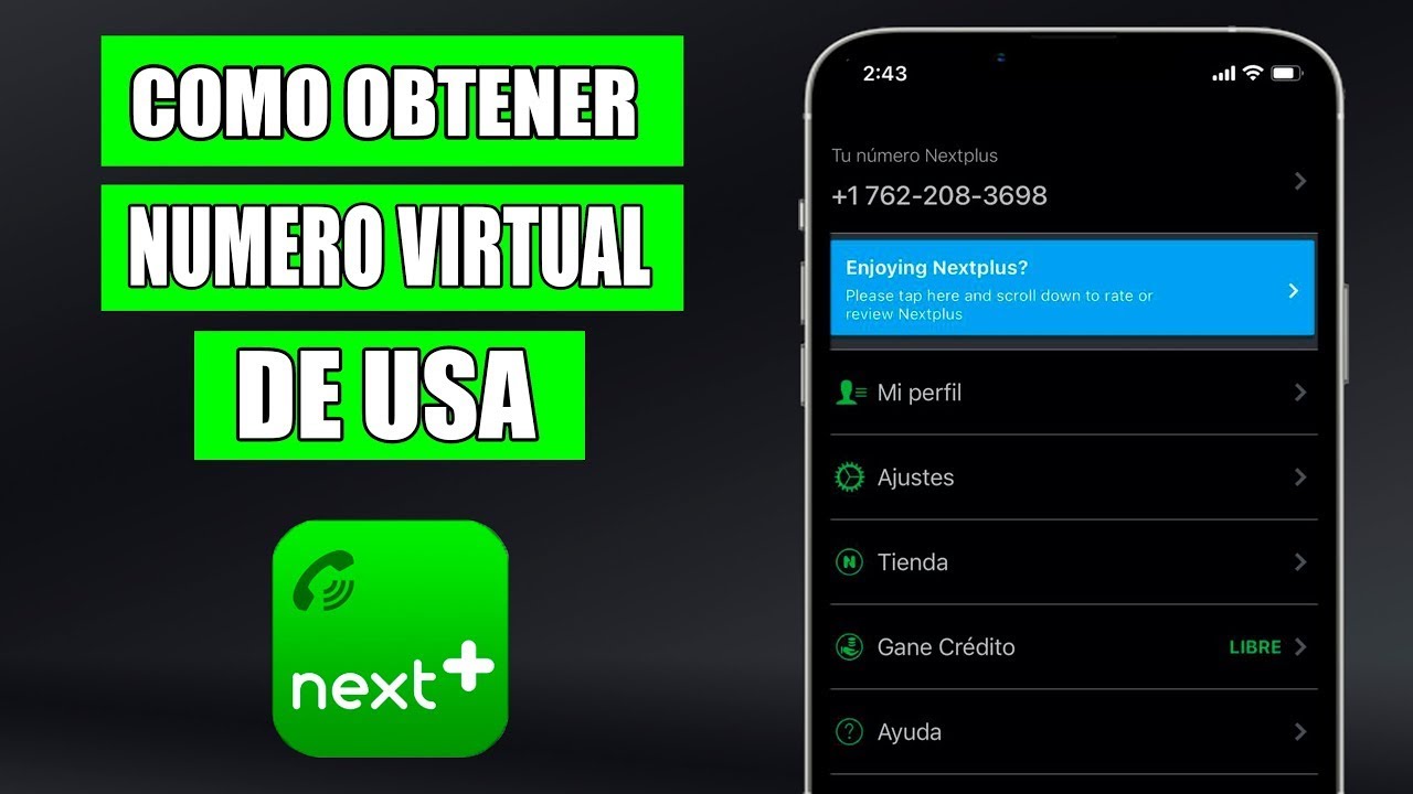 Como obtener numero virtual de USA Gratis!!!! con NEXTPLUS (2025)