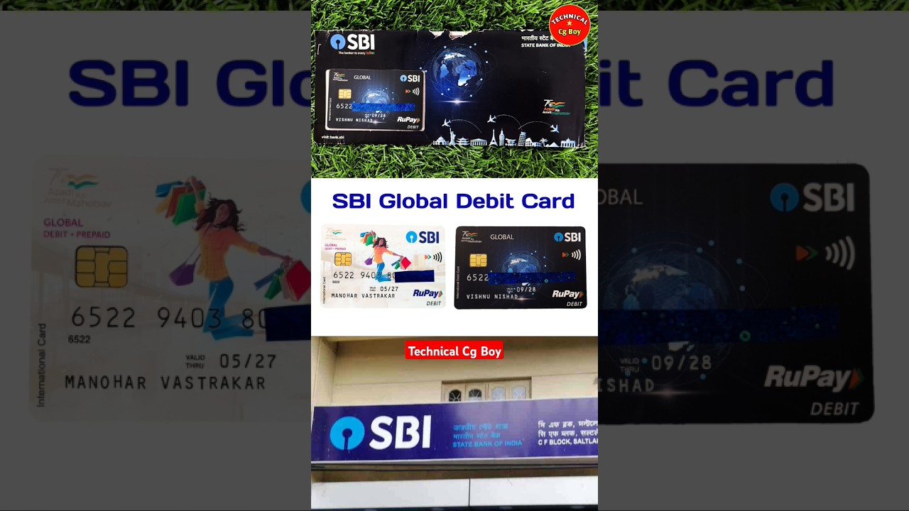 SBI Global + Prepaid Debit Card । SBI Global International Debit Card Details #sbi  #shorts #2024