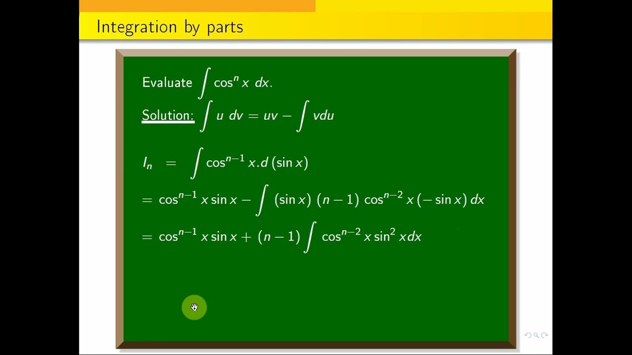 #integrals, #reductionformula || reduction formula for cos^{n}x