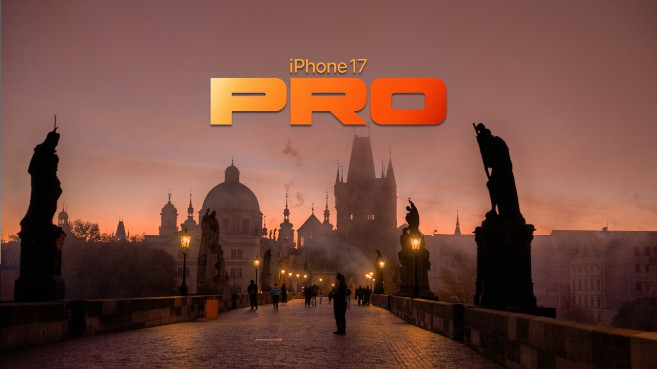 Холодный день в Праге — снято на iPhone 17 Pro.