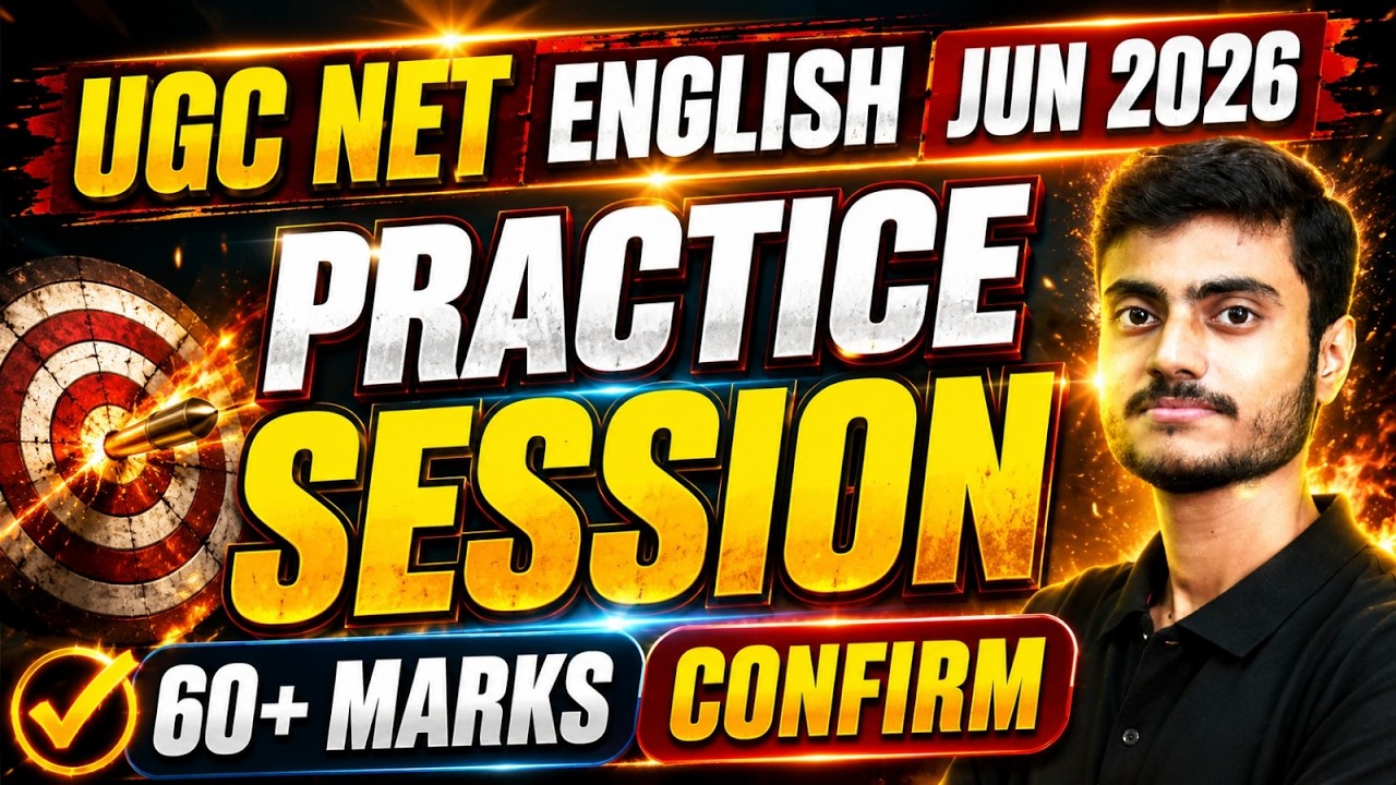 🔥UGC NET English June 2026 Most Expected Questions | Practice Session for JRF Aspirants🔥