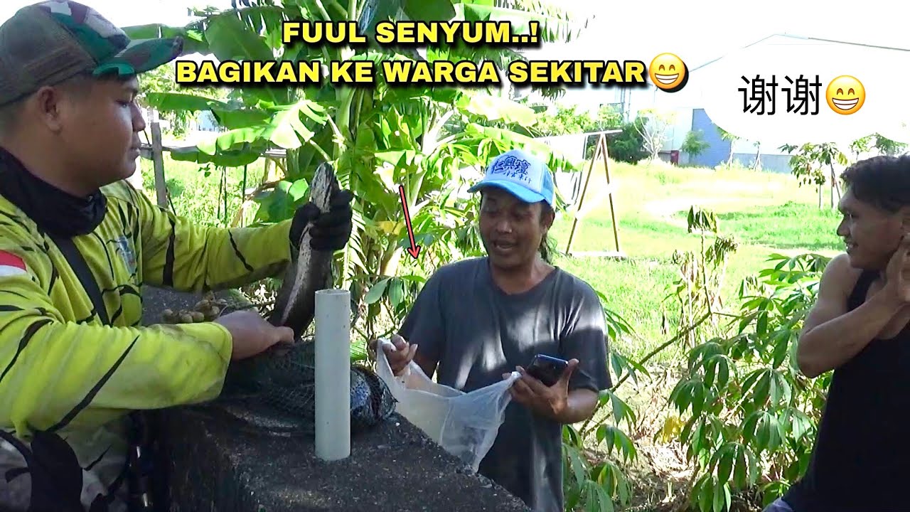 Bahagia..! Mancing hari ini dapat banyak sampai di bagikan