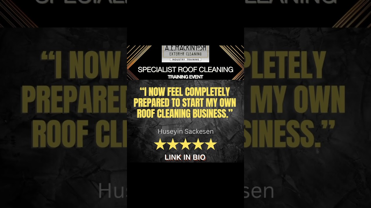 Expert Training for your Exterior Cleaning Business.