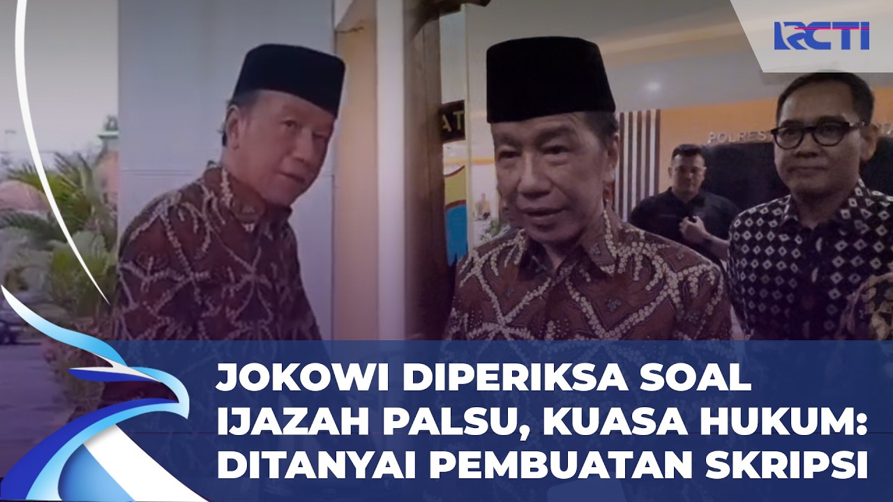 [FULL] Diperiksa 2,5 Jam, Jokowi Jelaskan Proses Penulisan Skripsi ke Polisi