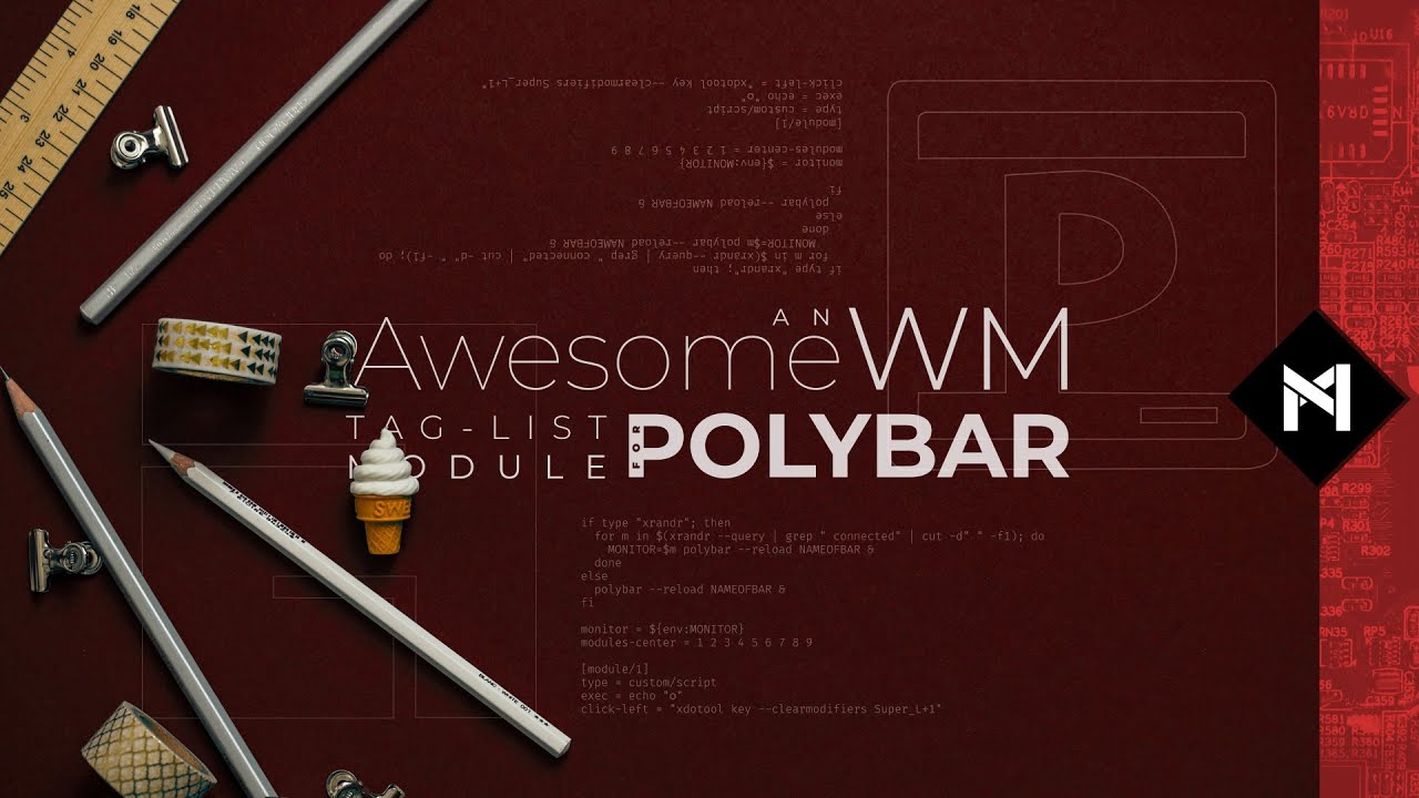 Потрясающий модуль переключения тегов WM для Polybar