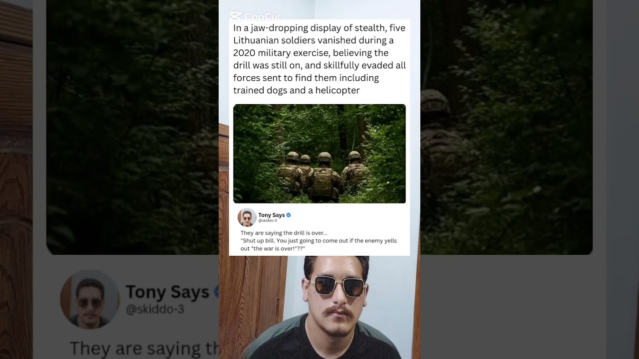 In a jaw-dropping display of stealth, five Lithuanian soldiers vanished during a 2020 military