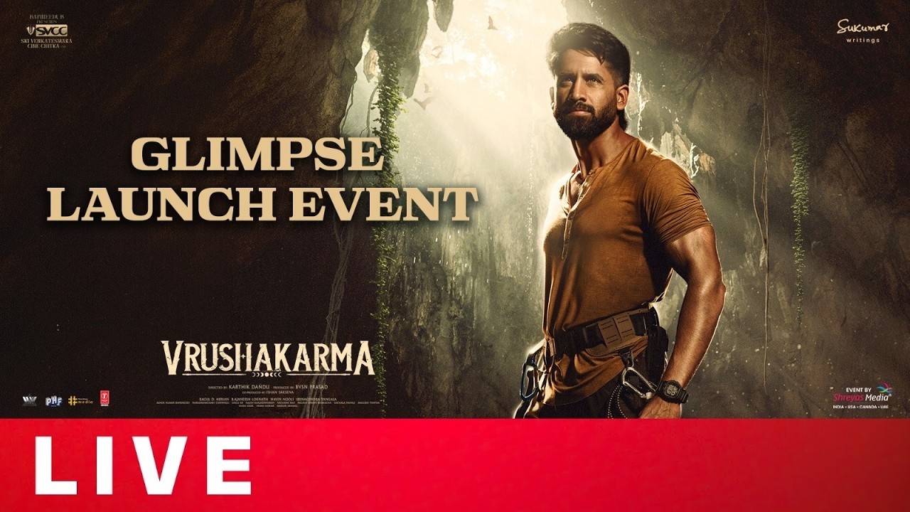 Vrushakarma Glimpse Launch Event LIVE | Naga Chaitanya, Meenakshi Chaudhary
