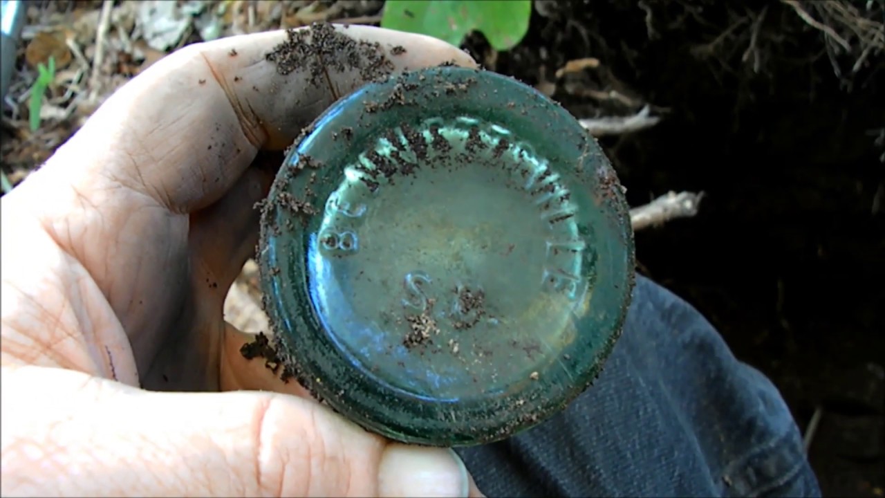 Antique Bottle Digging in Hamlet & Rockingham NC