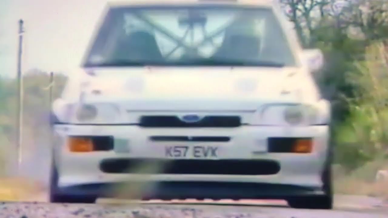 Group-A Ford Escort RS Cosworth test session