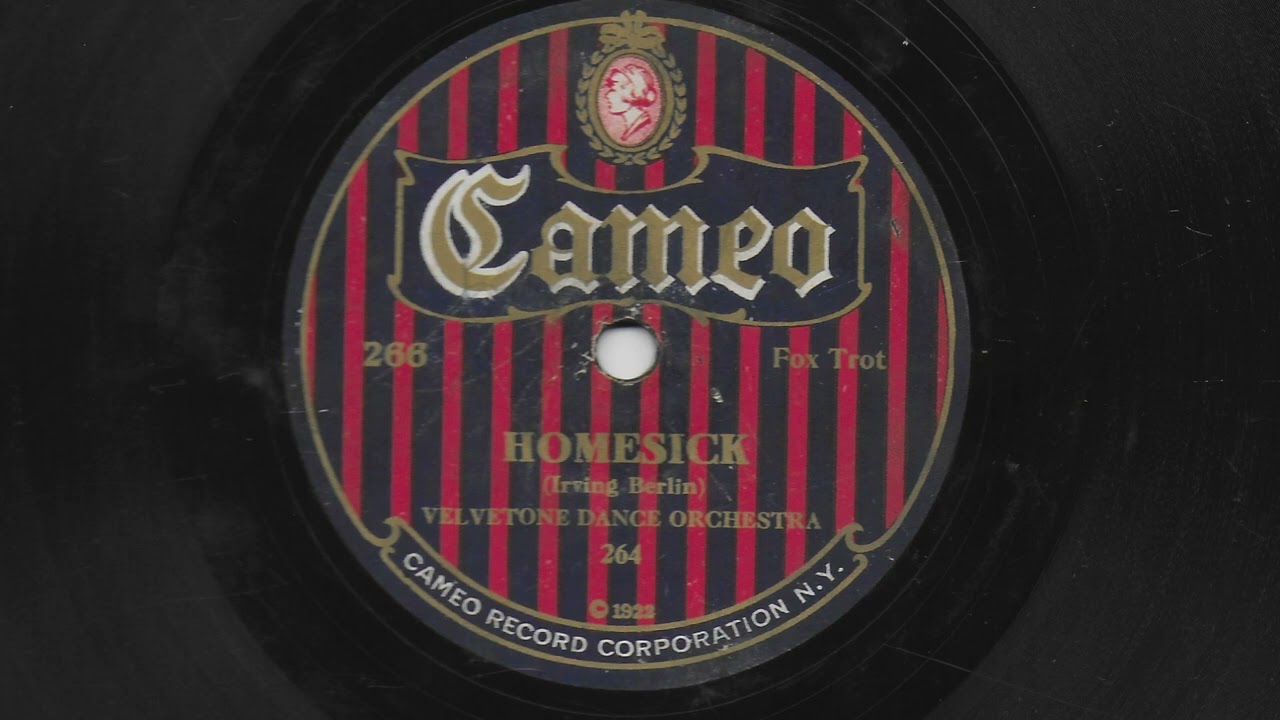 Homesick - Velvetone Dance Orchestra - 1922