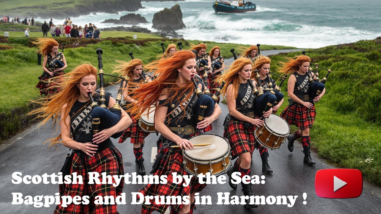 Scottish Rhythms by the Sea: Bagpipes and Drums in Harmony !