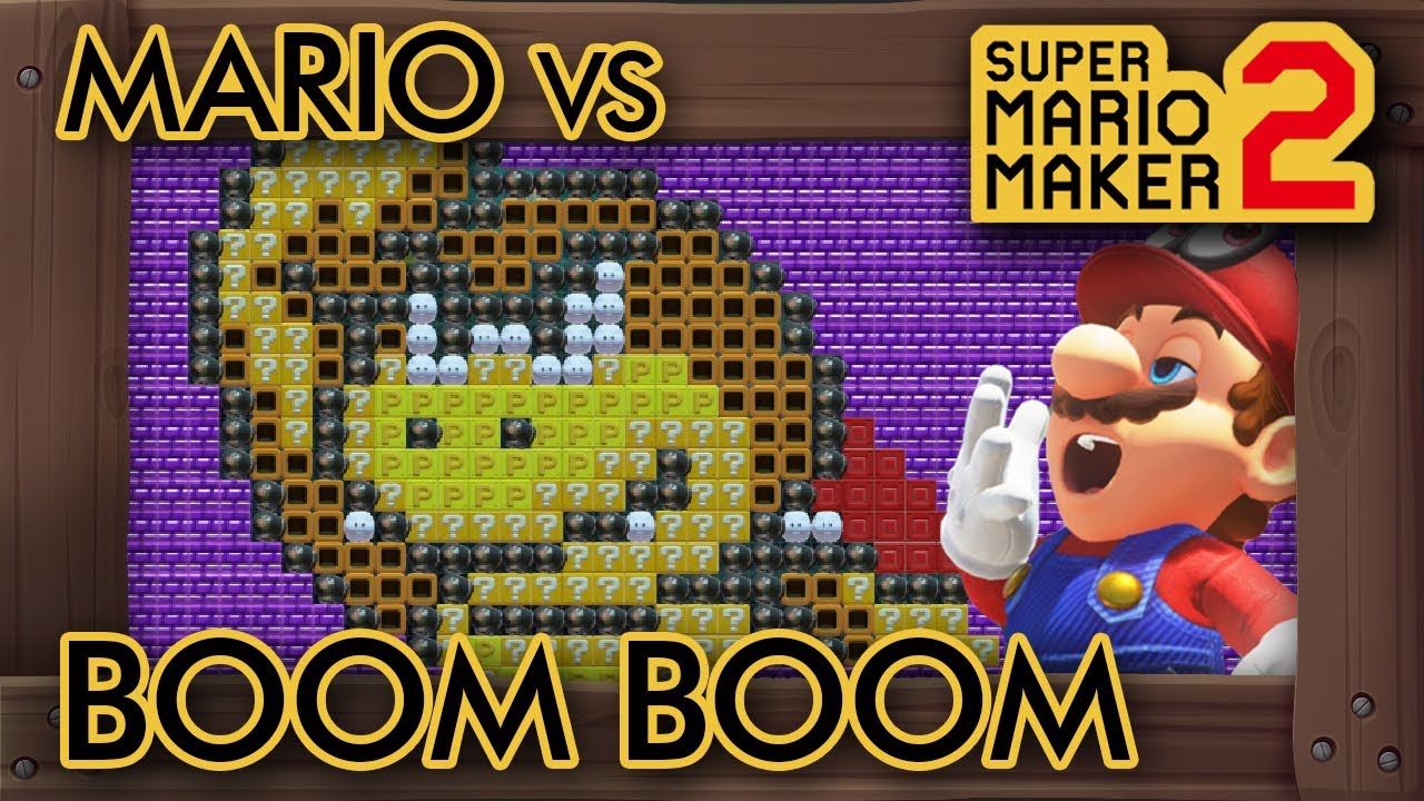 Super Mario Maker 2 - Mario Kills Boom Boom By Doing Nothing