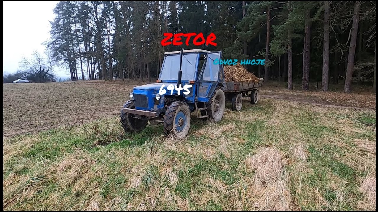 Mokrý odvoz hnoje ,když se nedaří Zetor 6945 Cesta se zetorem #23