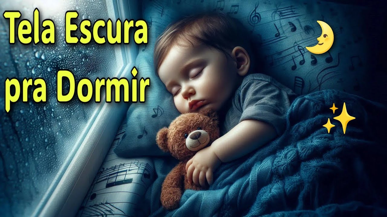 432Hz e Tela preta para Bebê Dormir Rápido | Música Calmante e Relaxante 😴✨
