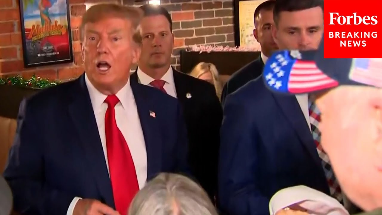 WATCH: Trump Surprises Iowa Voters With Visit To Restaurant