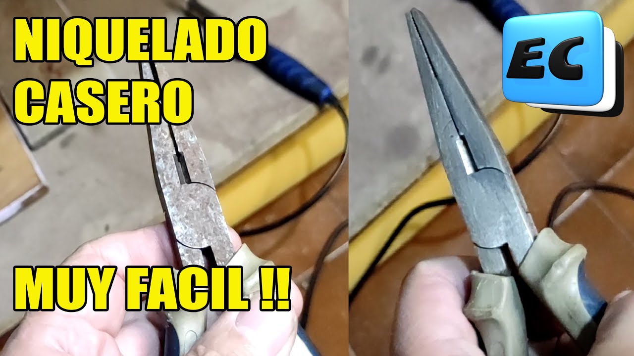 😲😲 COMO HACER NIQUELADO EN CASA  CON MATERIALES FACILES DE CONSEGUIR,  PROCESO PASO A PASO