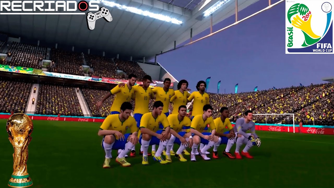 TODOS OS JOGOS DO BRASIL NA COPA DE 2014 - RECRIADOS NO VIDEOGAME