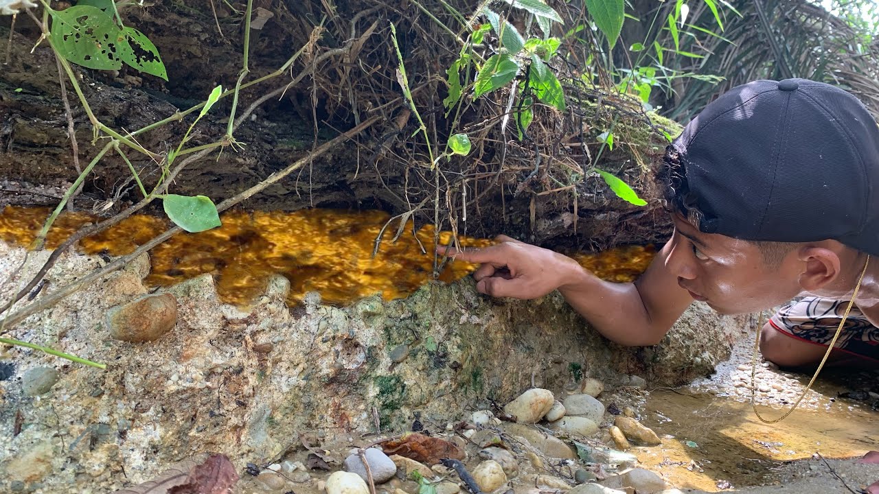 GEMPARKAN DUNIA PERTAMBANGAN,!! AKHIRNYA JALUR EMAS DI SUNGAI INI DAPAT DI TEMUKAN || gold mining