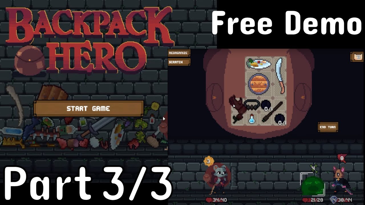 Backpack Hero - New inventory management rougelike - Free version and currently on Kickstarter (3/3)
