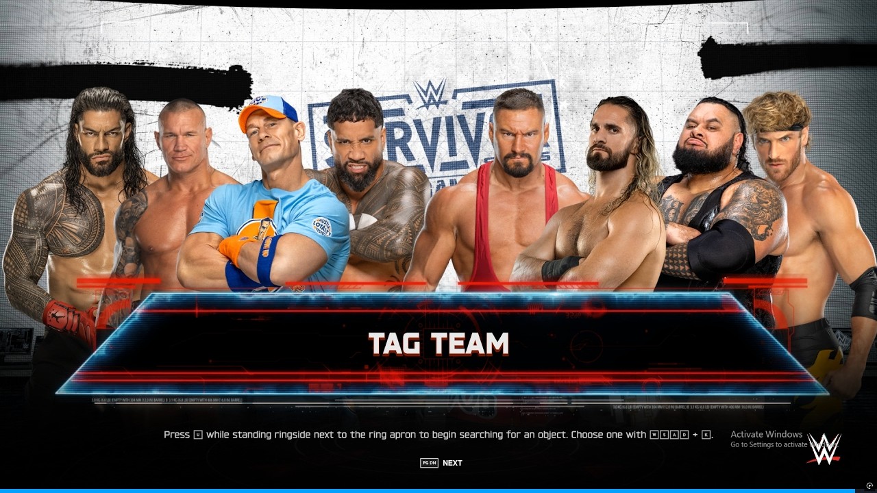 WWE 2K25 - Team Cena Vs The Vision | 8 Man Tag Team Elimination Match