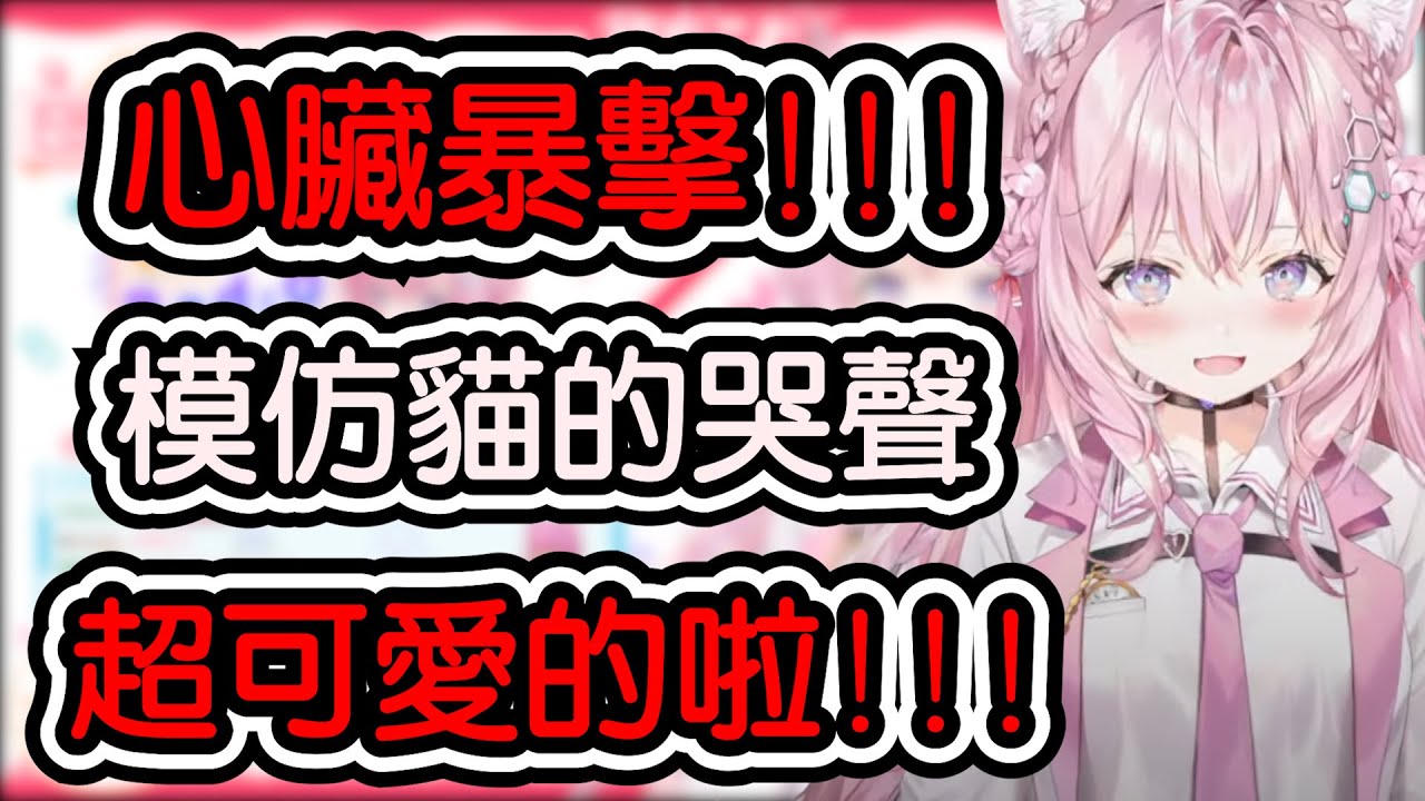 【博衣こより】在直播上模仿貓咪和狗狗哭的聲音 真的超可愛的啦!!!!!!【hololive中文​​​​】