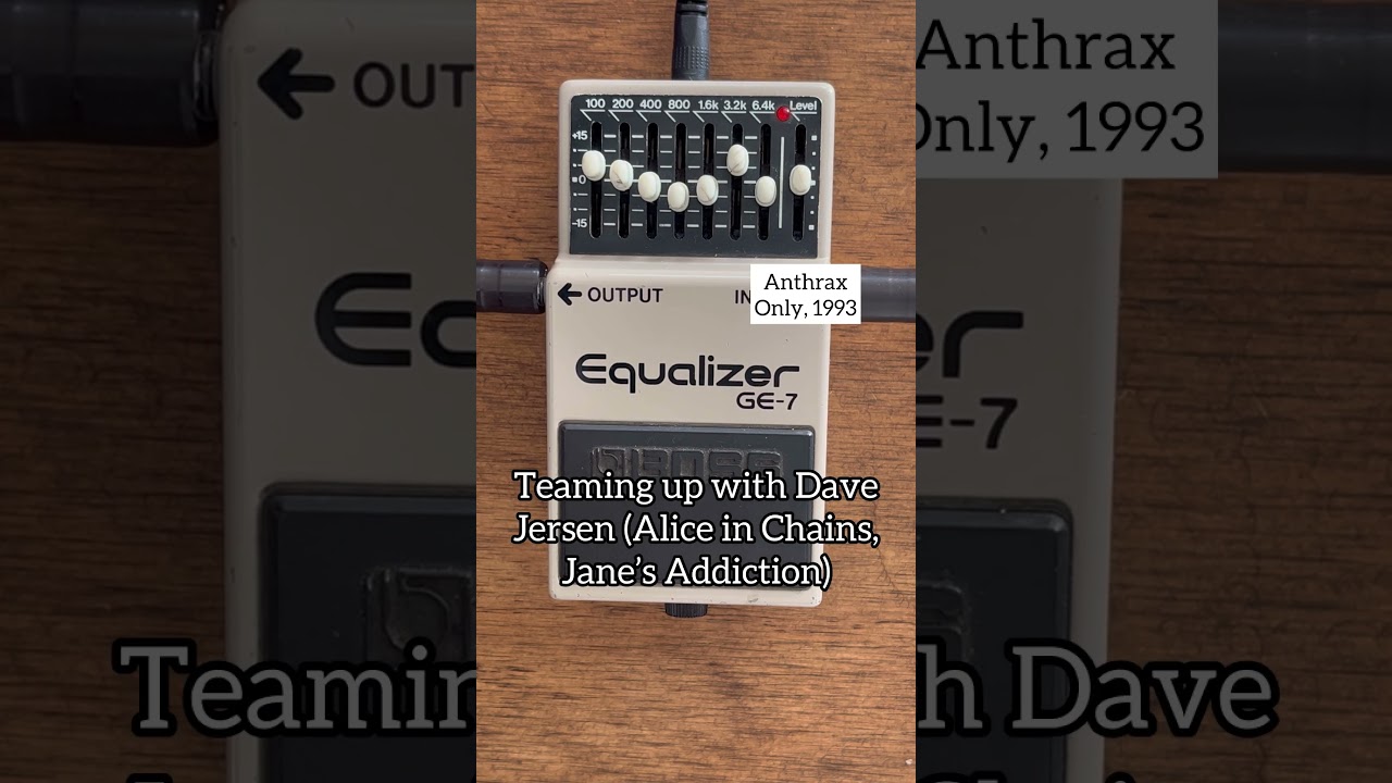 How Thrash 🎸 tone evolved in the 90s through Metallica, Megadeth and Anthrax tone settings Boss GE7