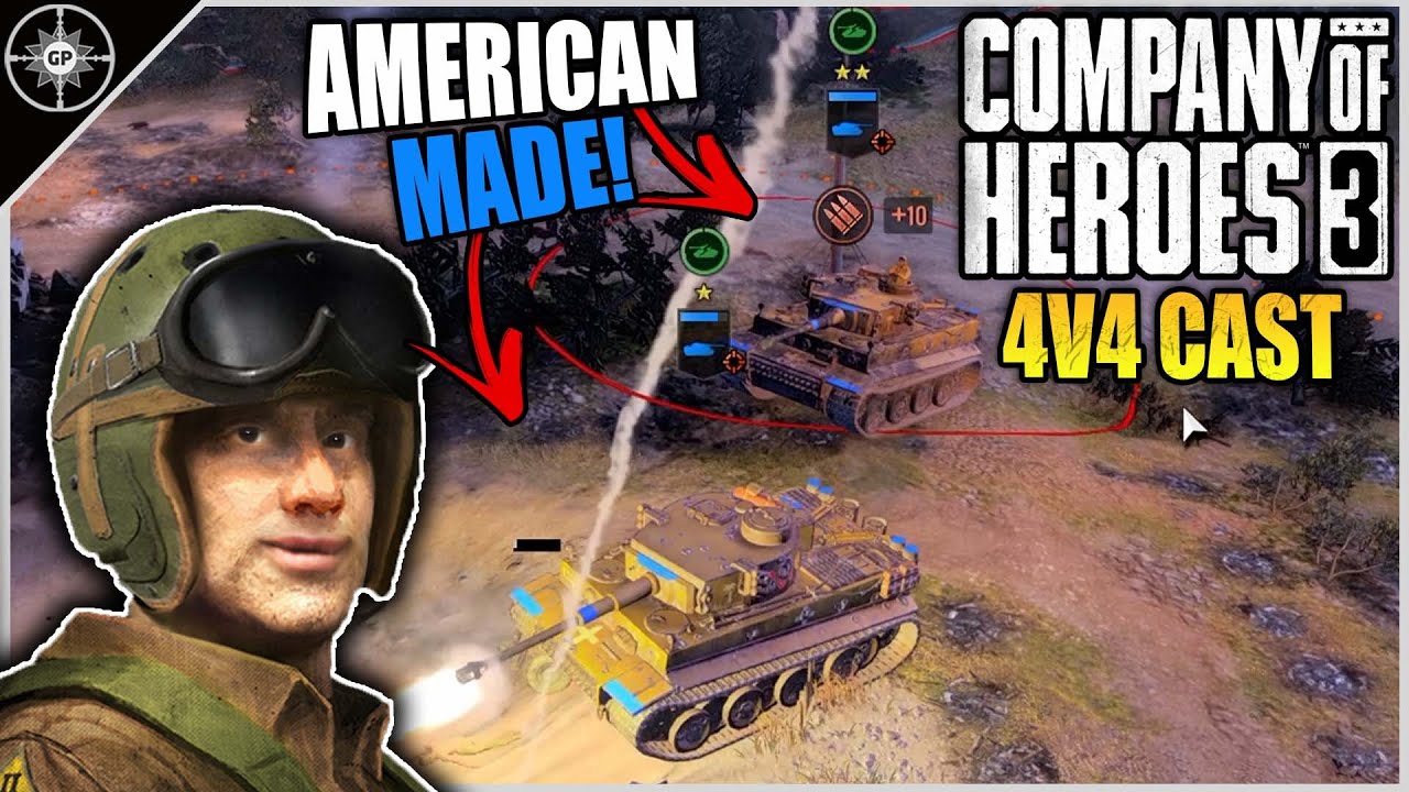 2 American Tigers Take on the Axis?!?!? | 4v4 Monte Cavo | CoH3 Cast 2.0 #47
