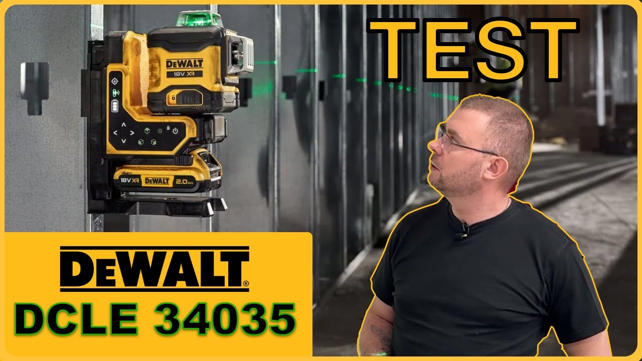 Laser DEWALT DCLE 34035 - zdalnie sterowany laser liniowy! TEST i PREZENTACJA