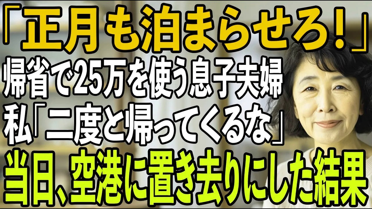 「お正月はそっちで過ごすから準備よろしく！」私たち夫婦の家をホテル扱いして冬の北海道に押しかけ、図々しすぎる息子夫婦
