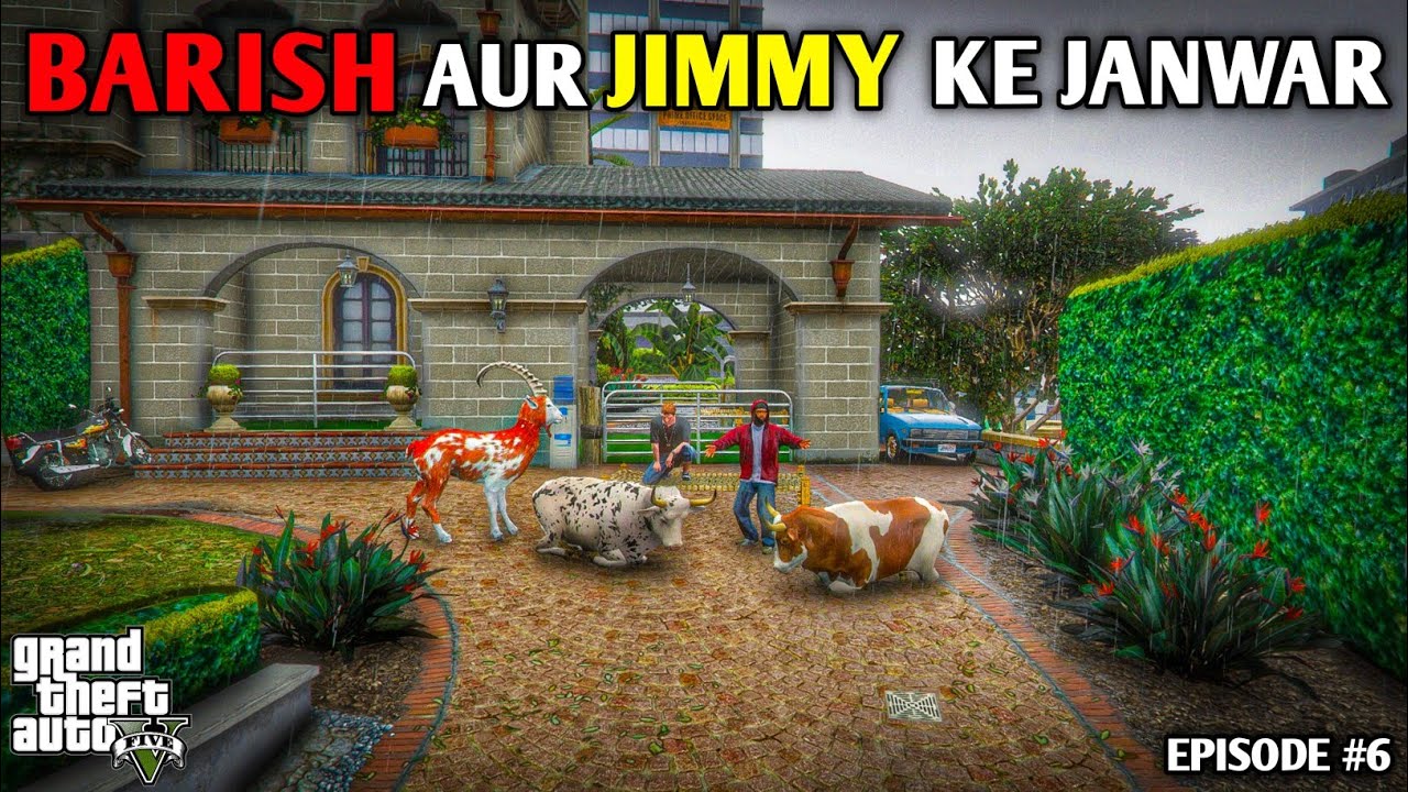 BARISH AUR JIMMY KE JANWAR | FUNNY BAKRA EID SERIES 2024 - EPISODE #6 | GTA 5 PAKISTAN